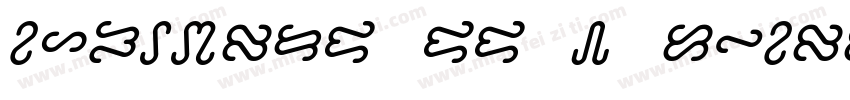 Aeroplus SS 3 Italic字体转换
